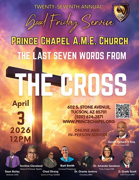 27th Annual: Good Friday Service — 7 LAST WORDS FROM THE CROSS • April 3rd, 2026 • 12p